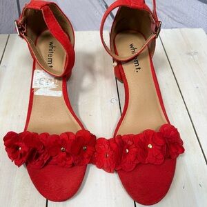 White mountain red Heels shoes  size 7.5